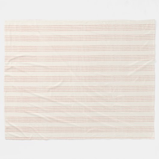 Stoffelijk Roos Modern Minimalistisch Streep Boho Fleece Deken (Voorkant (Horizontaal))