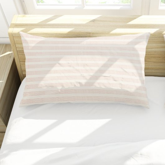 Stoffelijk Roos Modern Minimalistisch Streep Boho Kussensloop