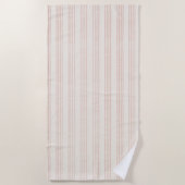 Stoffelijk Roos Modern Minimalistisch Streep Boho Strandlaken (Voorkant)