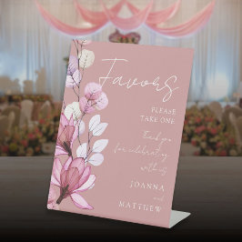 Stoffelijk Roos Modern Transparant Bloemen Favorie Reclamebord Met Voetstuk