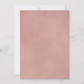 Stoffelijk roos roze bloemetjes en boogbruiloft kaart (Achterkant)