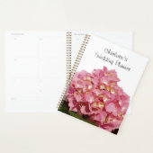 Stoffelijk Roos roze bloemige hortensia bruiloft Planner (Display)