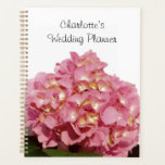 Stoffelijk Roos roze bloemige hortensia bruiloft Planner<br><div class="desc">Deze romantische roze florale ontwerper is perfect voor elke tuin, botanische, bloemrijke, romantische, buitenshuis, rustige, of formele bruiloft. Het is een uitstekende keuze voor elke lente- of zomerbruid. Maak het gemakkelijk uw eigen door deze sjabloon aan te passen en in uw gegevens te typen. In seconden zult u uw unieke...</div>