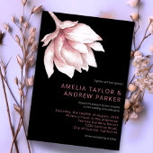 Stoffelijk Roos Roze Waterverf Elegant Modern Brui Kaart