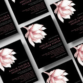 Stoffelijk Roos Roze Waterverf Elegant Modern Brui Kaart