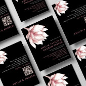 Stoffelijk Roos Roze Waterverf Elegant Modern Brui Kaart