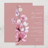 Stoffelijk Roos Transparant Bloemen Vrijgezellenfe Kaart (Voorkant / Achterkant)