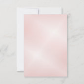 Stoffelijk roze kersenbloesem Chinees bruiloft Bedankkaart (Achterkant)