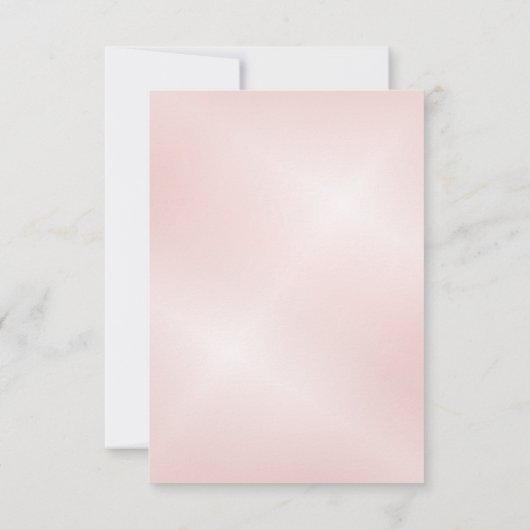 Stoffelijk roze kersenbloesem Chinees bruiloft Bedankkaart (Achterkant)