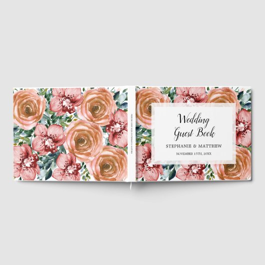 Stoffelijk Sinaasappel Rozen Wijn Rode Orchideeën  Gastenboek (Volledig)