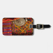Stoffen, Bhutan Bagagelabel (Voorkant horizontaal)