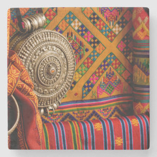 Stoffen, Bhutan Stenen Onderzetter
