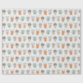 Stoffen die geslachtsneutraal zijn in zachte kleur cadeaupapier (Vlak)