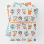 Stoffen die geslachtsneutraal zijn in zachte kleur inpakpapier vel (In situ)