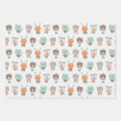 Stoffen die geslachtsneutraal zijn in zachte kleur inpakpapier vel (Voorkant)