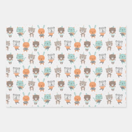 Stoffen die geslachtsneutraal zijn in zachte kleur inpakpapier vel (Voorkant)