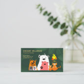 Stoffen die in de tuinbox worden gespeend visitekaartje (Staand voorkant)