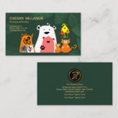 Stoffen die in de tuinbox worden gespeend visitekaartje (Voorkant / Achterkant)