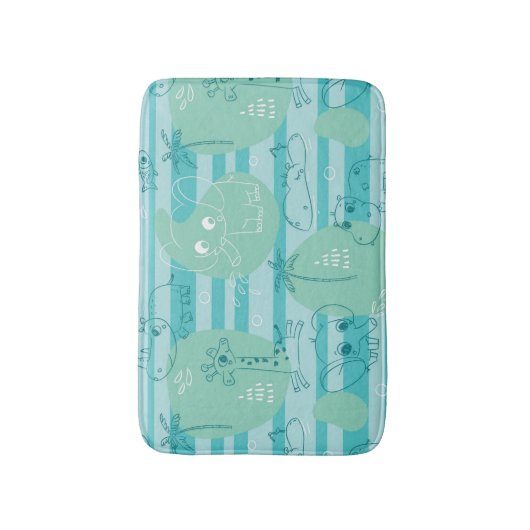 Stoffen die met water spelen 1 badmat (Voorkant Verticaal)