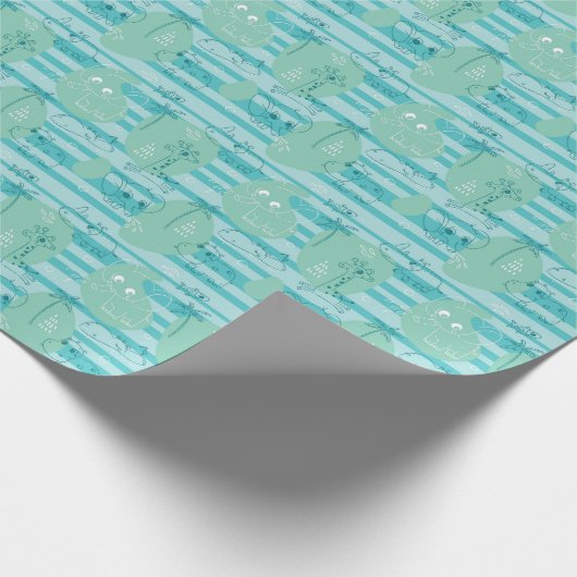 Stoffen die met water spelen 1 cadeaupapier (Hoek)