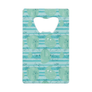 Stoffen die met water spelen 1 creditkaart flessenopener