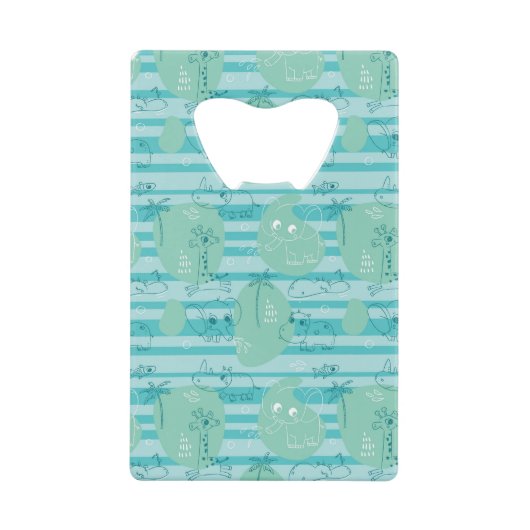 Stoffen die met water spelen 1 creditkaart flessenopener (Voorkant)