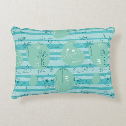 Stoffen die met water spelen 1 decoratief kussen (Voorkant)