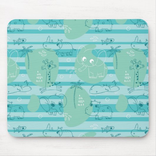 Stoffen die met water spelen 1 muismat (Voorkant)