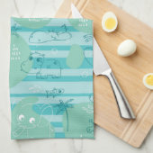 Stoffen die met water spelen 1 theedoek (Quarter Fold)