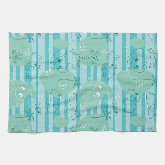 Stoffen die met water spelen 1 theedoek (Horizontaal)