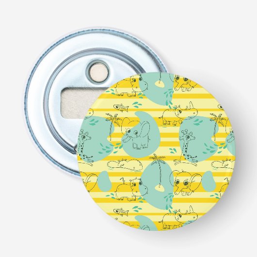 Stoffen die met water spelen 2 button flesopener (Voorkant)