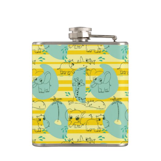 Stoffen die met water spelen 2 heupfles (Achterkant)