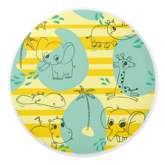 Stoffen die met water spelen 2 keramische knop (Voorkant)