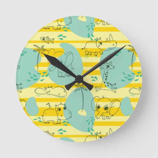 Stoffen die met water spelen 2 ronde klok (Voorkant)