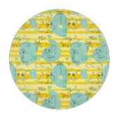 Stoffen die met water spelen 2 snijplank (Voorkant)