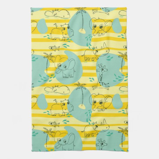 Stoffen die met water spelen 2 theedoek (Verticaal)