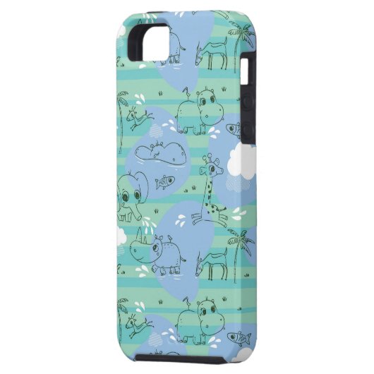 Stoffen die met water spelen 3 Case-Mate iPhone case (Achterkant Links)