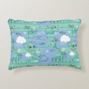 Stoffen die met water spelen 3 decoratief kussen