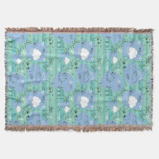 Stoffen die met water spelen 3 deken (Voorkant)