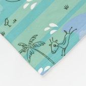 Stoffen die met water spelen 3 fleece deken (Hoek)