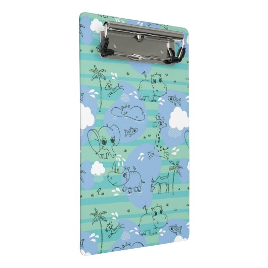 Stoffen die met water spelen 3 mini klembord (Schuin)