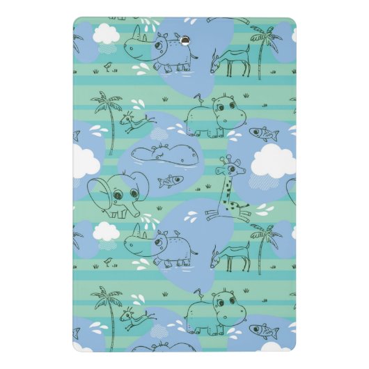 Stoffen die met water spelen 3 mini klembord (Achterkant)