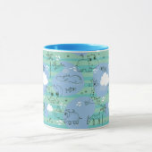Stoffen die met water spelen 3 mok (Midden)