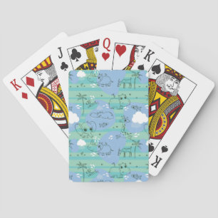 Stoffen die met water spelen 3 pokerkaarten