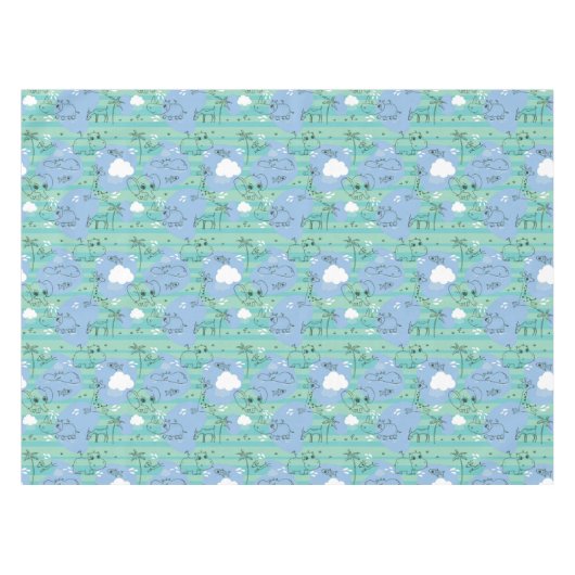 Stoffen die met water spelen 3 tafelkleed (Voorkant (Horizontaal))