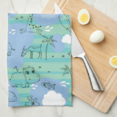 Stoffen die met water spelen 3 theedoek (Quarter Fold)