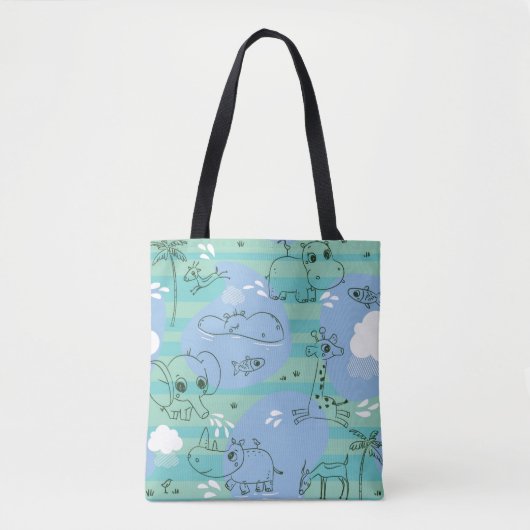 Stoffen die met water spelen 3 tote bag (Voorkant)