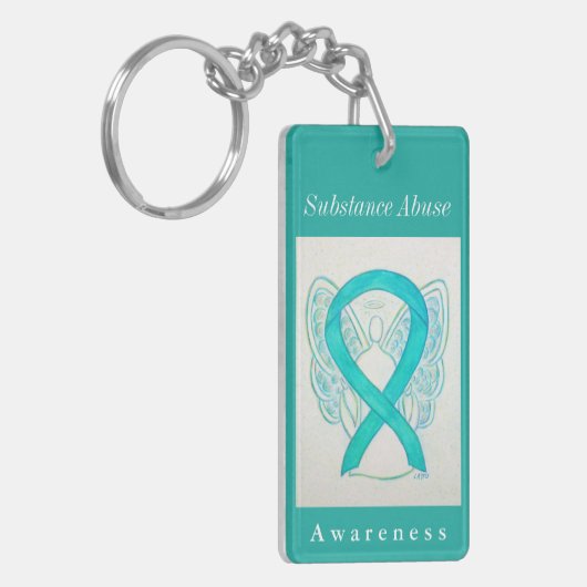 Stoffen die misbruik maken van Ribbon Angel-Sleute Sleutelhanger (Voorkant Links)