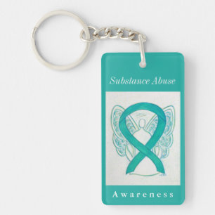 Stoffen die misbruik maken van Ribbon Angel-Sleute Sleutelhanger