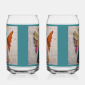 Stoffen engel sodaglas blikvorm glas (Rechts)